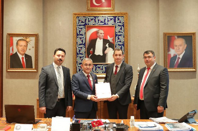 Kütahya Gazeteciler Cemiyeti'nden Başkan Işık'a ziyaret