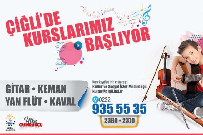 İzmir Çiğli'de yeni yılın ilk kursları başlıyor