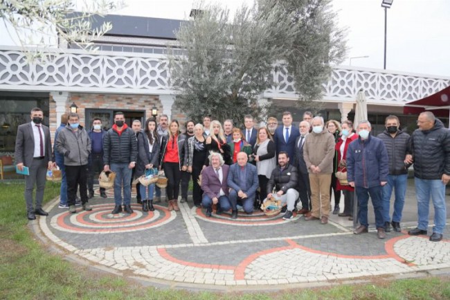 Balıkesir Edremit'te Başkan Arslan basın mensuplarıyla buluştu