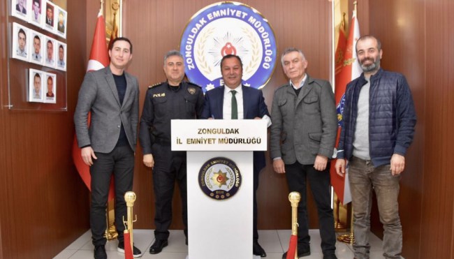 Zonguldak’taki Giresunlulardan Emniyet Müdürü Aktaş’a ziyaret