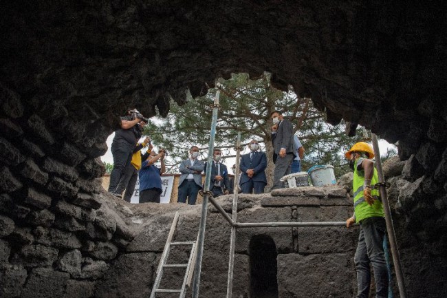 Kayseri'de yerin altından tarih fışkırdı