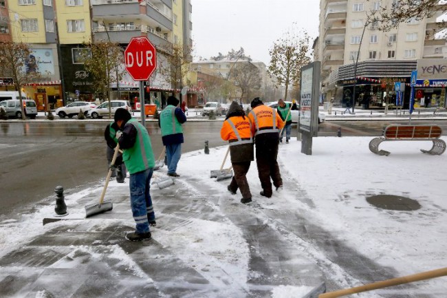 Gaziantep karla mücadeleye hazır