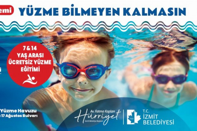 Kocaeli İzmit'te yüzme bilmeyen kalmıyor