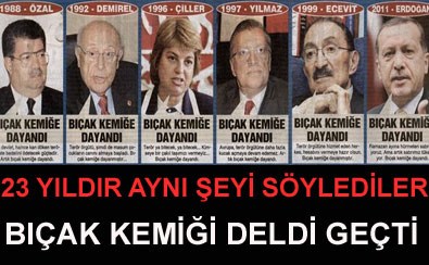 Liderler 23 yıldır aynı masalı anlatıyor!..