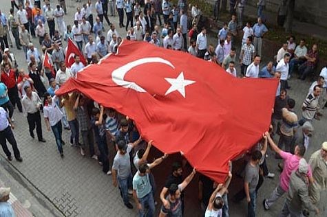 Alaplı'da teröre lanet yağdı