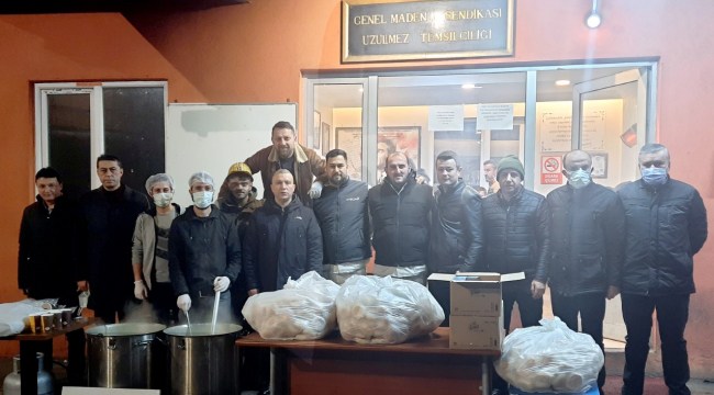 GMİS’ten madenciye çorba ikramı