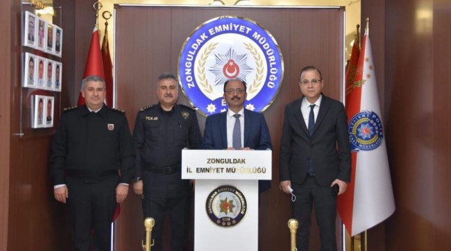 Bartın Valisi Sinan Güner Müdür Aktaş’ı ziyaret etti