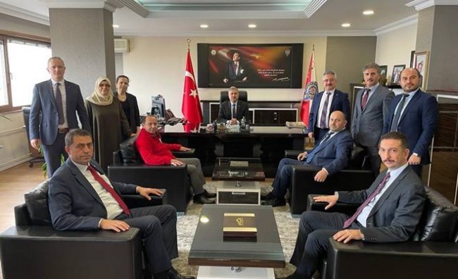 Zonguldak Kızılay yönetimi müdür Aktaş’ı ziyaret etti