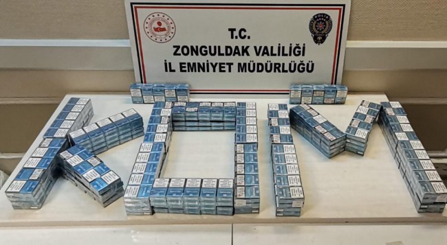 Kdz.Ereğli KOM grup amirliğinden kaçak tütün operasyonu