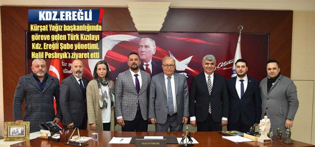 Kızılay yönetimi Başkan Posbıyık’ı ziyaret etti