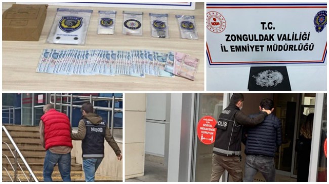Zonguldak merkez ve Kdz.Ereğli'de uyuşturucu operasyonu