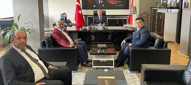 Zonguldak Romanlar Derneğinden Müdür Aktaş’a ziyaret