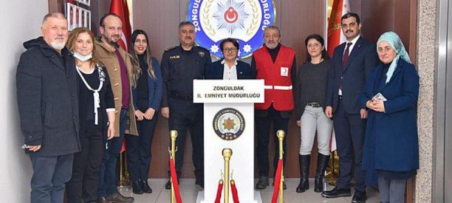 Zonguldak Kızılay’dan Müdür Aktaş’a ziyaret