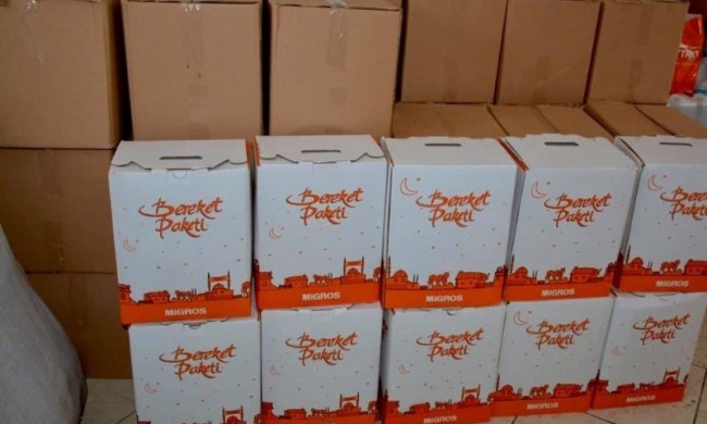 Gülüç’te ihtiyaç sahiplerine ramazan kolisi dağıtımı başladı