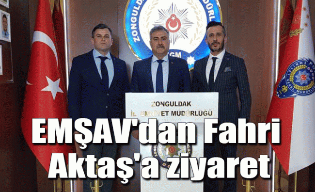 EMŞAV Çalıştayı sonrası Müdür Aktaş’a ziyaret