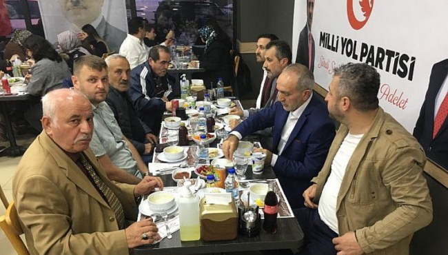 Kdz.Ereğli Milli Yol Partisi üyeleri iftarda buluştu
