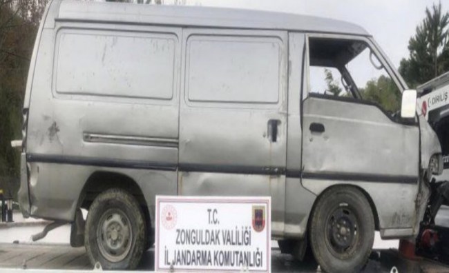 Çaycuma’da çekiciyle çalınan aracı jandarma yakaladı