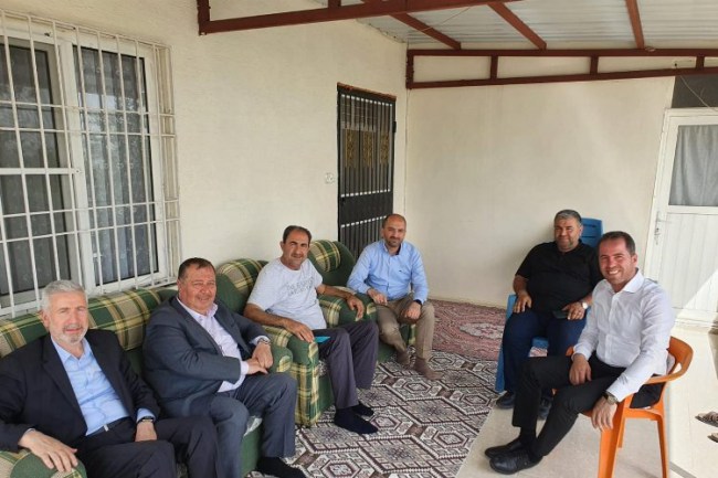 Kilis'te başkanlardan Yalçın'a geçmiş olsun ziyareti