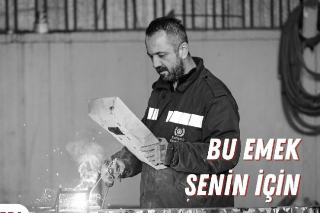 İzmir Gaziemir'de 1 Mayıs'a özel çalışma