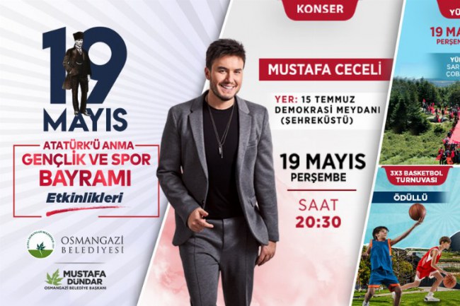 19 Mayıs coşkusu Bursa Osmangazi'de zirve yapacak!