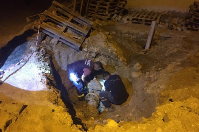 Manisa Gölmarmara'da gece çalışması