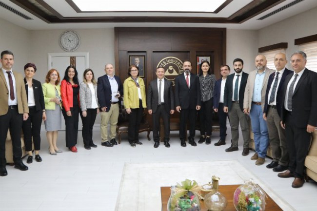TÜSEB heyetinden ERÜ'ye ziyaret