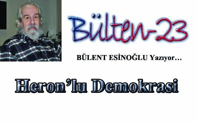 Bülent Esinoğlu yazıyor..