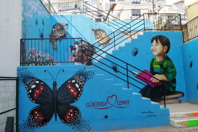 Kocaeli İzmit'in sokaklarında sanat var