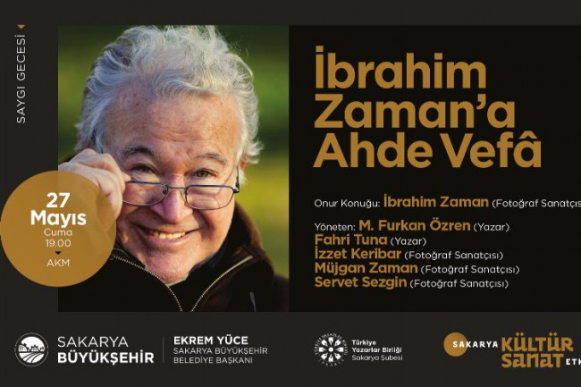 Sakarya'da Saygı Gecesi'nin konuğu İbrahim Zaman