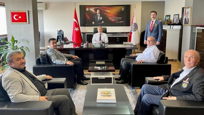 Kdz.Ereğli Harp Malülü Derneğinden Müdür Aktaş'a ziyaret