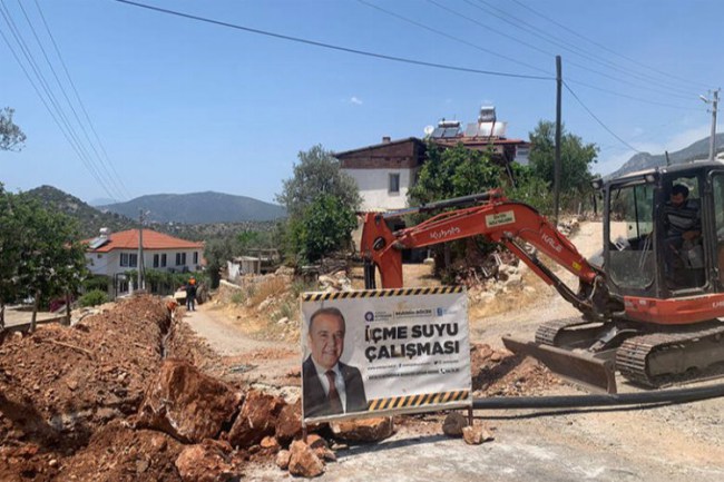 Kaş'ta içme suyu çalışmaları devam ediyor