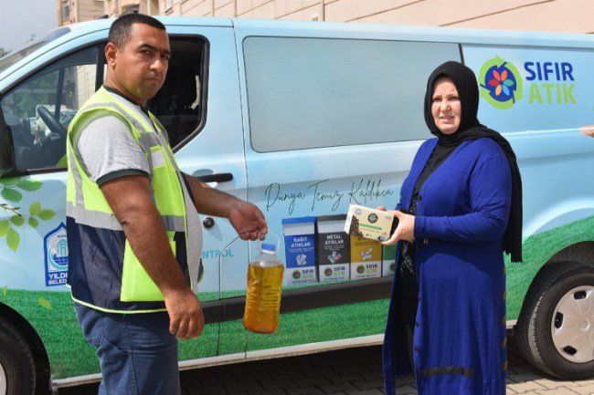Bursa Yıldırım'da atık yağlara karşı hatır paketi