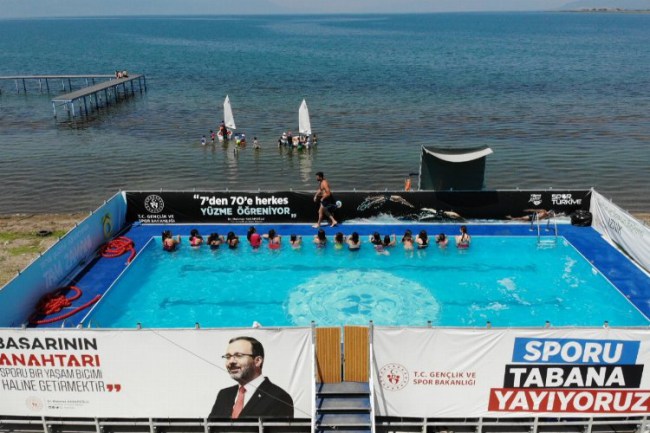 Bursa İznik'te 'yaz spor' heyecanı