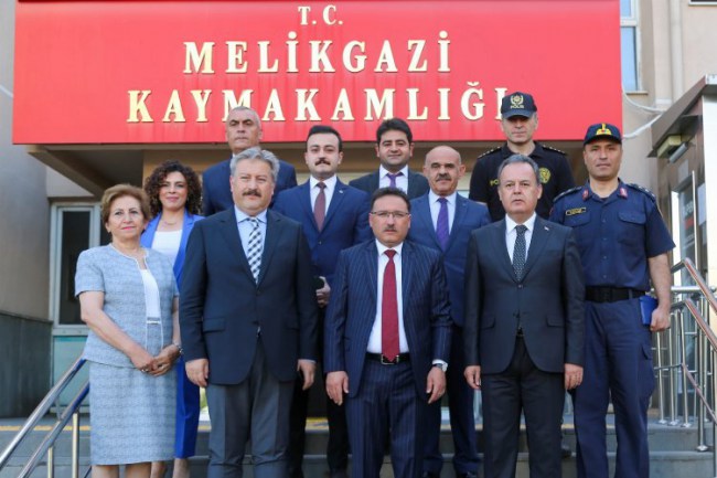 Kayseri Valisi Gökmen Çiçek'ten Melikgazi'ye ziyaret