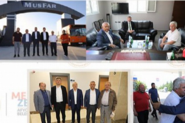Başkan Zeybek'den iş insanlarına ziyaret