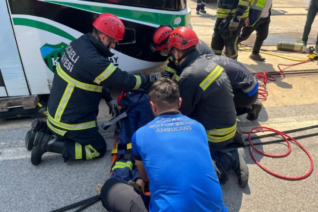 Kocaeli UlaşımPark'tan gerçeği aratmayan tatbikat