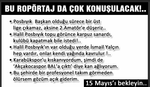 Gazetespor'un olay yaratacak röportajı..