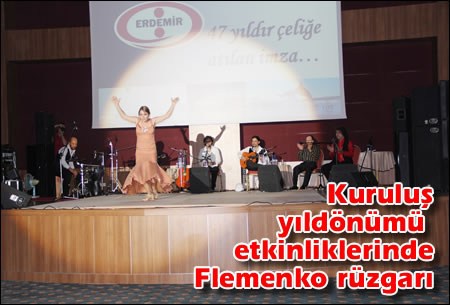Kuruluş yıldönümü etkinliklerinde Flemenko rüzgarı