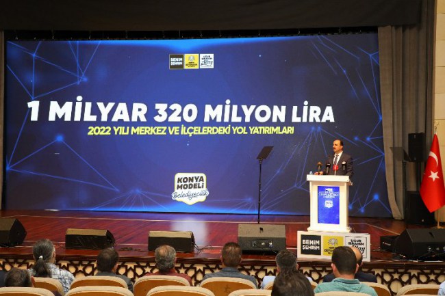 Konya'da yol yatırımları 1 milyar 320 milyon lira