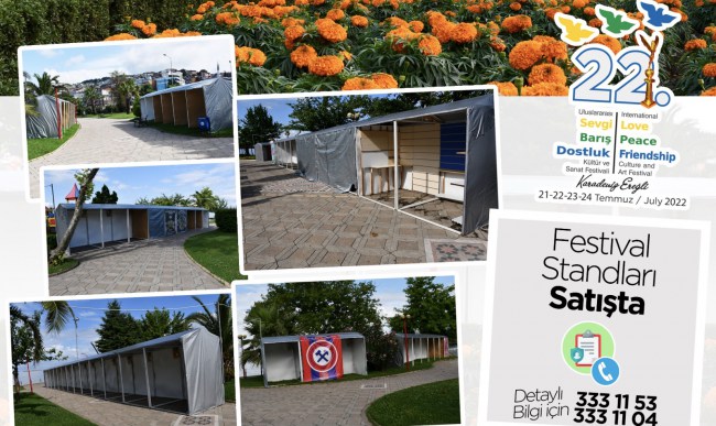 Kdz.Ereğli’de festival standları satışa çıktı