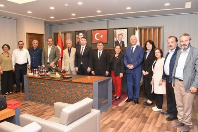 Kent Konseyi'nden Başkan Çimen'e ziyaret