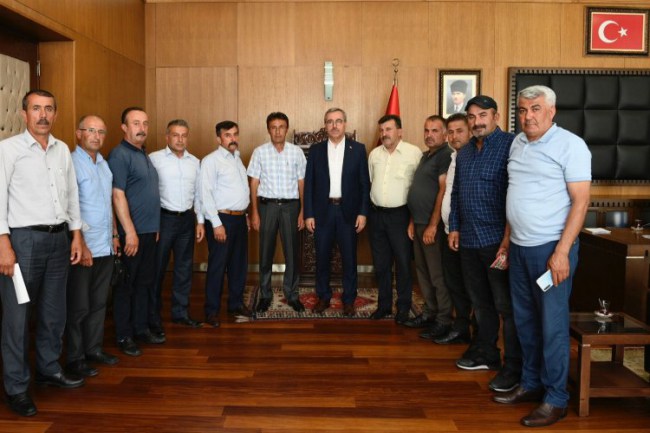 Muhtarlardan Başkan Güngör'e ziyaret