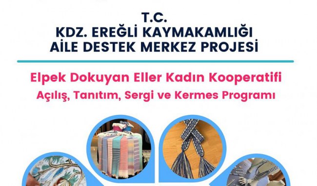 Kdz.Ereğli Elpek Dokuyan Eller Derneği kermes düzenleyecek