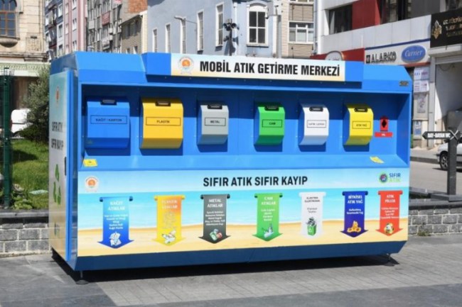 Samsun'a mobil atık getirme merkezi