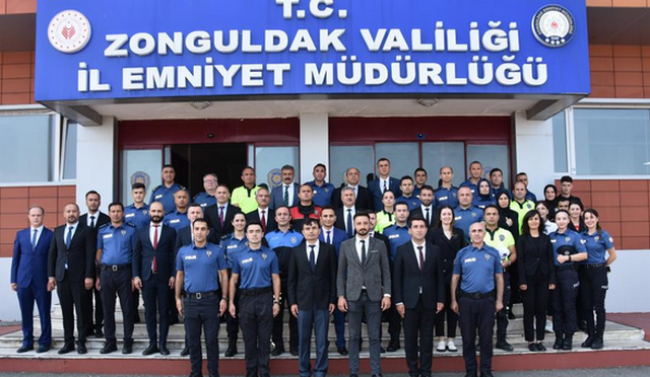 Zonguldak Emniyet Müdürlüğünde bayramlaşma töreni