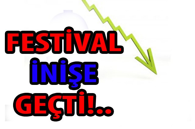 Posbıyık'ın siyasi yaşamı, festivali de etkiledi!..