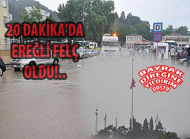 Sağnak yağış felç etti!..