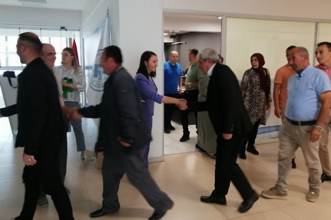 Bilecik Pazaryeri'nde personel bayramlaşması