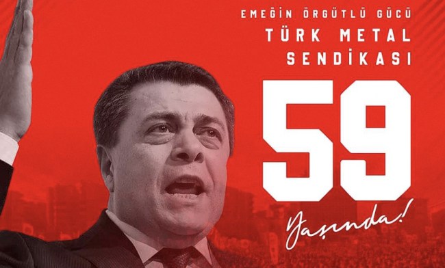 Türk Metal Sendikası 59 yaşında