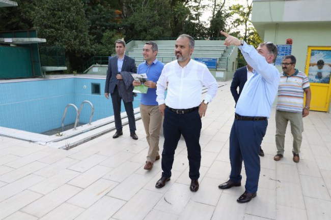 Bursa'da 'Havuzlu Park'ta büyük dönüşüm başladı